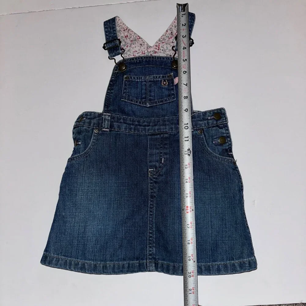 VTG Girls Toddler Overall Denim Pony Club Baby Gap Size 3T Skirtall jumper dress